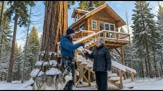 Building a treehouse for an elderly woman and providing her with a new place to live. FULL (ASMR)