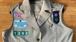 How to apply Badge Magic to attach GS Patch on Girl Scout Vest Cadette?