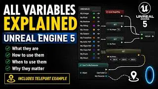 Intro to Variables - Unreal Engine basics - What, How, Why and When (Includes teleport example)