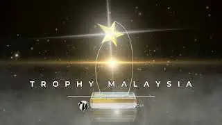Trophy-World Malaysia | Custom Trophies & Plaques Supplier - New Modern Golden Star Crystal Plaques