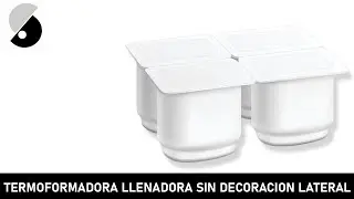 Termoformadora llenadora sin decoración lateral.