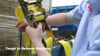 Super Heavy Duty EZ Release Ratchet tie down Cargo Straps for Commercial Flatbed Truck Trailer