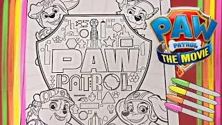 Paw Patrol | Paw Patrol the Movie Coloring Page| Rocky, Zuma, Rubble & Liberty Coloring Page|YesToys