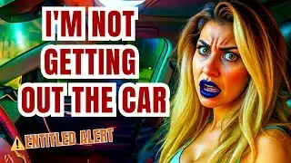 Girl Refuses to Get Out of Her Car &ndash; It Ends BADLY 🤯 | Police Bodycam