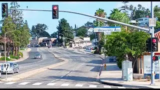 Old & Modern La Mesa Traffic Lights (University Ave & La Mesa Blvd)