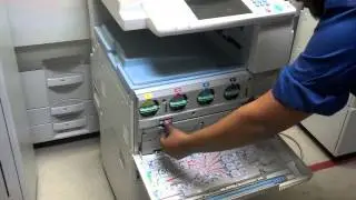 Removing Waste Toner From Ricoh MP C2550 C2050 C2051 C2551