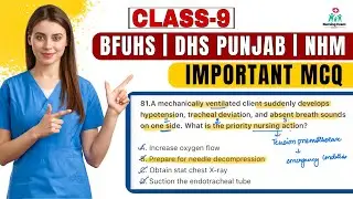 BFUHS STAFF NURSE EXAM PREPARATION | DHS PUNJAB STAFF NURSE PREPARATION | BFUHS | #9 | PUNJAB NHM 