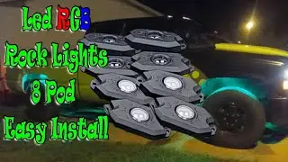 Установка светодиодных RGB-подсветок Tough Pod Rock