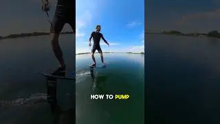 Pump Foil | How to | Slow Motion | Nr 1 #shorts #pumpfoil #hydrofoil #foil