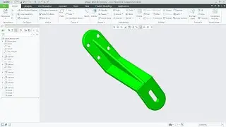 ANGLE BRACKET modelling in CREO