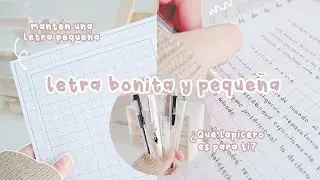 ¿Cómo tener una letra bonita y pequeña? / mejora tu letra