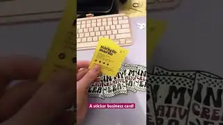 Creative freelancer business cards that don't suck (sticker business cards!)