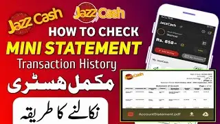 How to Check JazzCash Mini Statement | Full History in One Click