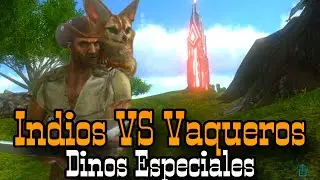Indios VS Vaqueros | Dinos Especiales & Mi Hotel | Serie de Roleo de ARK Survival Mobile | Gameplay