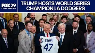 Trump welcomes World Series champion Dodgers to White House