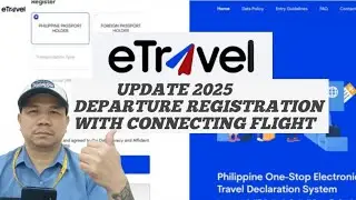 Etravel Gov PH Latest Update 2025 , Departure Registration With Connecting Flight
