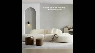Curved Sofas That Make a Room Feel Expensive #amazonfinds #sofas