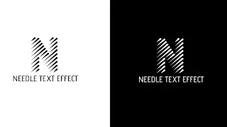 Needle Text Effect in  illustrator | adobe illustrator tips and tricks