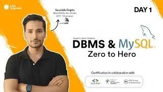 Day 1 | Introduction to DBMS | DBMS & MySQL Zero to Hero (5 Days)