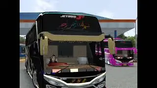 CCTV menangkap bus pink nyungsep di depan pintu masuk penyebrangan kapal 🤣🤣
