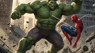 Spider man vs hulk intense fight 👊💪 wait for ending 