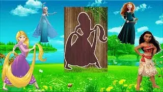 Wrong Body Puzzle of Moana Rapunzel Frozen Merida - Coloring for Kids Hub -Nursery Rhyme Cartoon