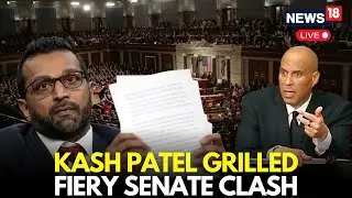 LIVE: KASH PATEL Grilled At EXPLOSIVE US Senate Hearing | Trump's Name in Epstein Files | N18G