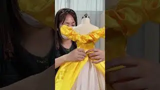 I DIY Belle's ICONIC Yellow Gown! ✨ (DIY Disney Princess Dress)