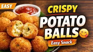 Potato Balls | Crispy Outside Soft Inside | Easy Snack Recipe😻
