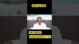 ICAR UG 2025 ABC STUDENTS GOOD NEWS || ICAR UG Counselling Latest Update | Icar ug 2025 #icarug2025