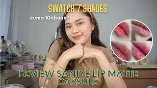 Review Saniye Lip Matte Capsule | Lip Tint 10 Ribuan