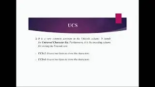 Unicode standard like UCS-4, UTF-32,16,8