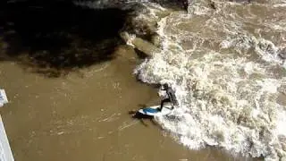 Surfing on the Mur river