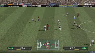 Winning Eleven 5 PS2 - Germany VS United States Gameplay - Japanese Commentary (1080p 60FPS)