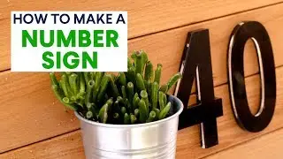 How to make a house number sign | Domain