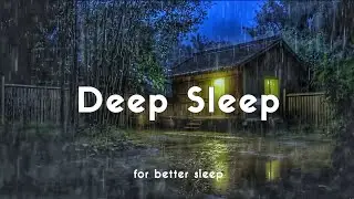 Relaxing Rain Sounds for Deep Sleep, Stress Relief & Meditation | Silent Midnight Village Rain 🌙🌧️