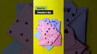 💌 DIY Valentine&rsquo;s Day Envelope with Heart | Easy Origami Love Letter