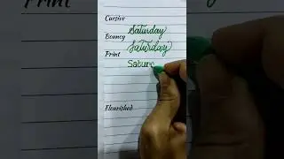Different handwriting styles #Saturday #beautifulhandwriting #cursive #bouncy #print #flourishing