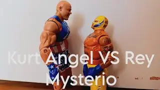 [WWE STOP MOTION] Rey Mysterio vs Kurt Angle