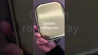 custom metal rolling  tray wholesale #customrollingtray #tintray #smokingtray
