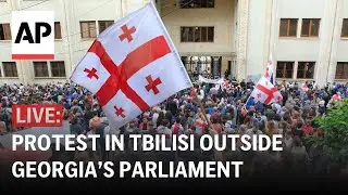 LIVE: Protest in Tbilisi as Georgia’s parliament holds first session after election
