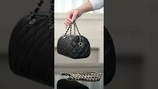 Chanel 25p Bowling Bag Black Gold