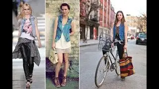 Denim vest outfit ideas inspiration