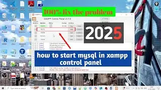 how to start mysql in xampp control panel | How to start mysql in xampp | How to run mysql in xampp