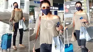 Actress Akshara Gowda at Airport back to Hyderabad for Shooting |  Akshara Gowda Latest Video | FL