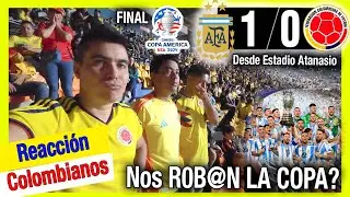 Reacción Campeón ARGENTINA vs COLOMBIA (1-0) ¿Nos R0B@N? Final Copa América 2024 | Estadio Atanasio