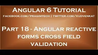 Angular reactive forms cross field validation