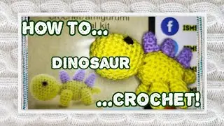Dollar Tree | Crafter's Square Crochet Kit | Dinosaur | Crochet