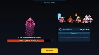 Guardian Tale Raid - Bullworm lvl 80 - 13.5m - Melee team