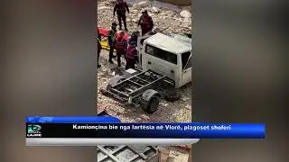 Kamion&ccedil;ina bie nga lart&euml;sia n&euml; Vlor&euml;, plagoset shoferi